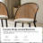 Mid-Century Modern Dinning Chair with Rattan Hollow Backrest-1295961847-1295961846