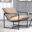 Fauteuil d'appoint élégant en velours moderne-1104480583