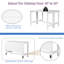 Table de salle à manger extensible 47 po avec abattant Farmhouse-98141897