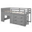 Lit mezzanine simple avec armoire et tablette-1413255895