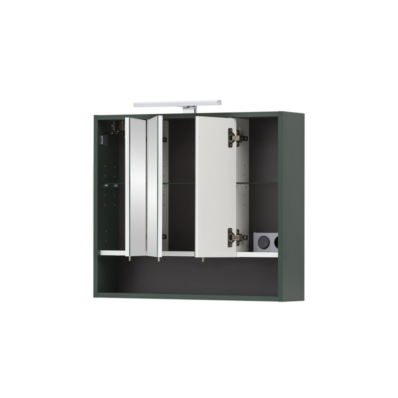 Bansil 70 cm x 66 cm Falecia Mirror Cabinet with LED Lighting