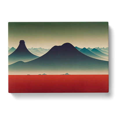 Gentle Abstract Mountains - Wrapped Canvas