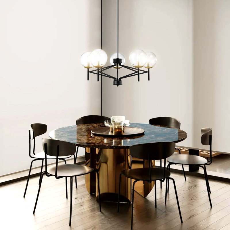 Luminaire suspendu noir classique Kreios PCCB-5L, Bronze
