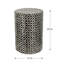 Table d'appoint de jardin D14x20