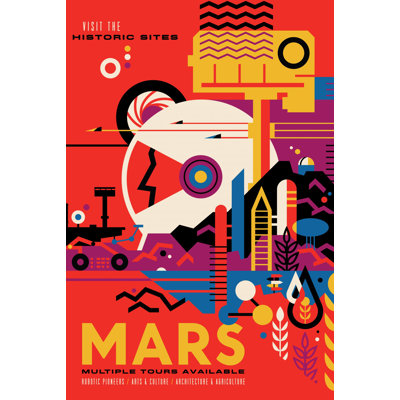 "Visions of the Future: Mars" Acrylic Wall Art, 20" x 28"