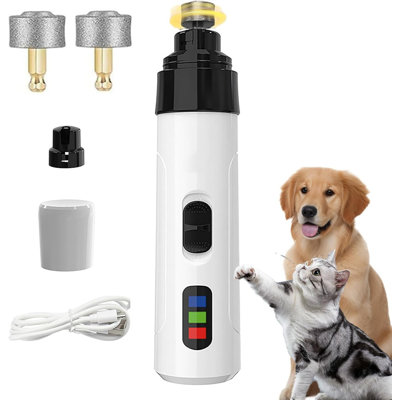 Silent Groom Pro Nail Grinder, 2025 New Dog Nail Trimmer, USB Rechargeable Pet Nail Grinder, Dog Nail Trimmers, Pet Paws Grooming Smoothing Tool