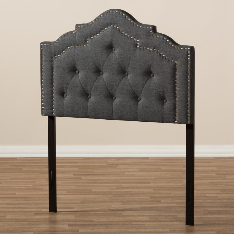 Ernetta Upholstered Headboard, Twin, Dark Gray