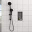 Niche de douche en acier inoxydable, noir bronze industriel