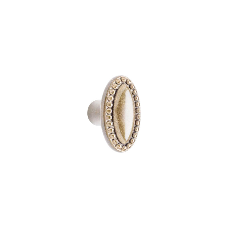 Maddox Bronze Oval Knob, Silicon Bronze Brushed