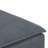 Modular Sofa Armrest End Module With Cushions Dark Gray 39.4"