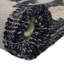 Tapis contemporain contemporain Annonciata de couleur noire-1269428648