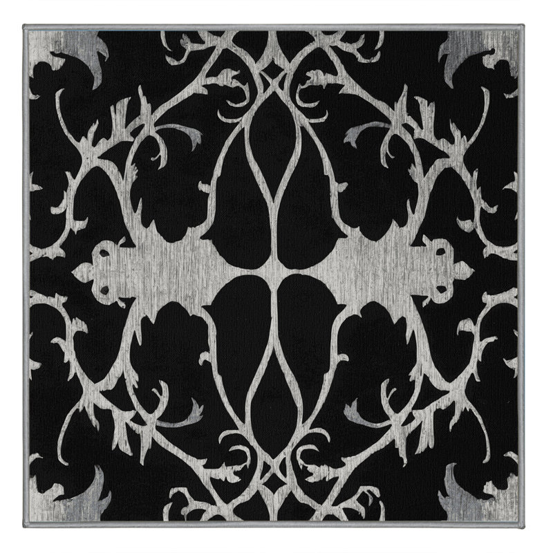 Tapis rose ombré, Rond 7 pi