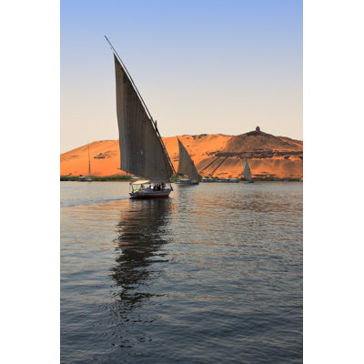 Byrge Felucca Boats Sailing 1 Piece Wrapped Canvas Wall Art