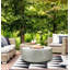 Fire Pit Round Cylinder 36in Limestone Ng (lp Kit Included)