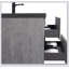 Meuble-lavabo mural 42 po avec lavabo, meuble-lavabo mural moderne
