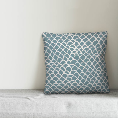  Drawn Scales Throw Pillow