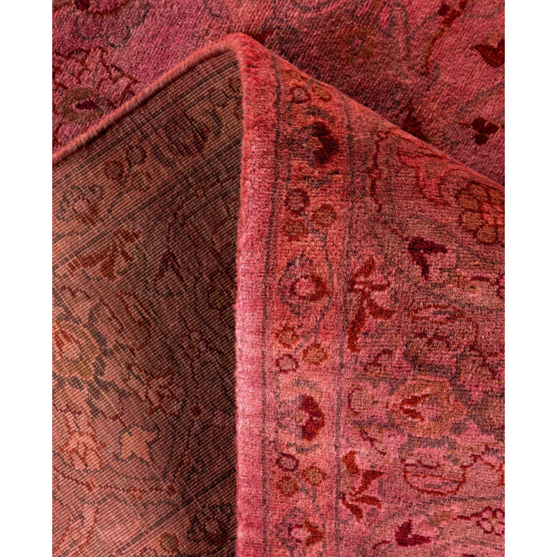 Overdyed One-of-a-Kind 4' 8" X 7' 2" Hand Knotted Area Rug
