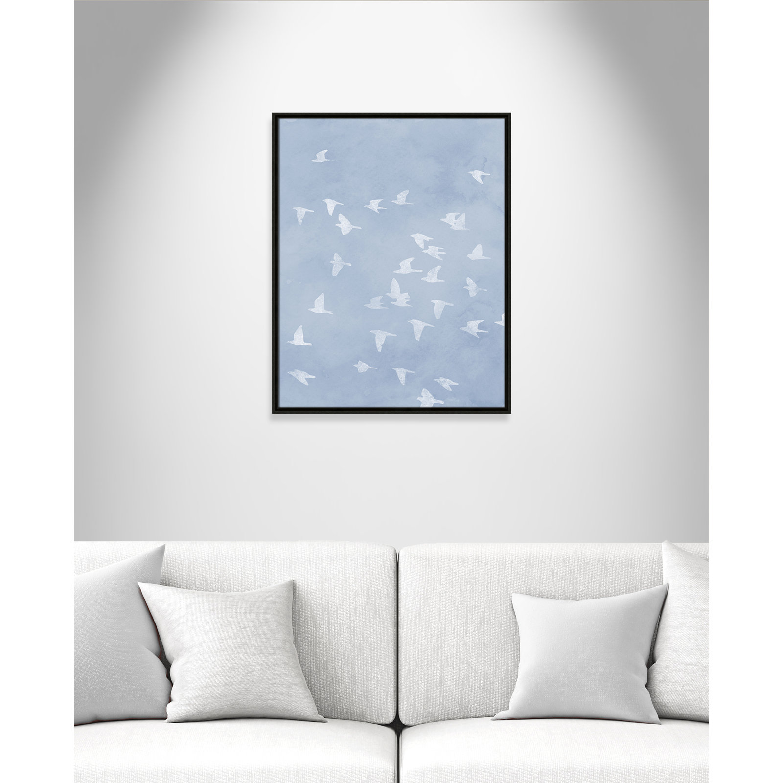 Flying Friends Print by Marcus Prime, 23.5'' W x 29.5'' H, Espresso Floater