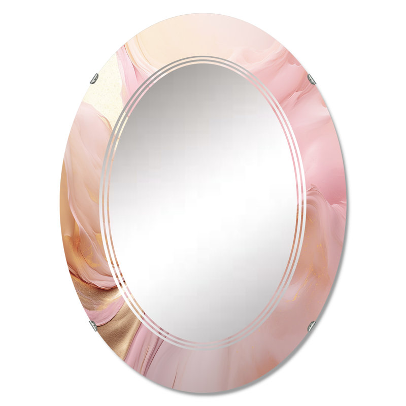 Hatchie - Miroir mural moderne ovale, 30 po x 20 po
