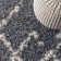 Cantera Shag Plush Tassel Moroccan Tribal Geometric Trellis Blue/Cream Rug