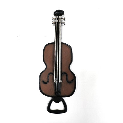 Aimant de réfrigérateur de guitare avec ouvre-bouteille