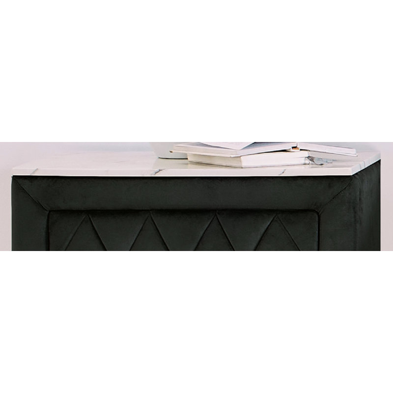 Table de chevet 1Pc 2 tiroirs capitonnés capitonnés