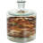 Donsha Recycled Glass Abstract Decorative Clear Vase with Swirled Colored Glass Bands-566583377-566583378