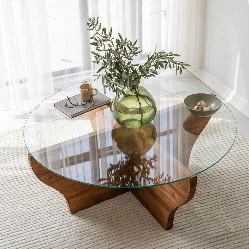 Chuhdary Coffee Table, Brown Wood