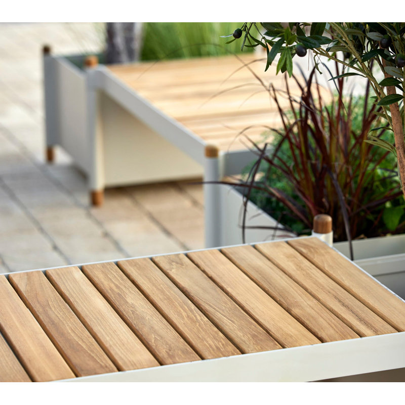 Sticks Outdoor Teak Bench, Sand
