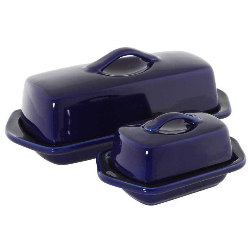 Ensemble de beurrier 2 pièces Biaver, Cobalt