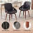 Chayne Modern Upholstered Faux Leather Dining Chairs With Swivel-1109091532