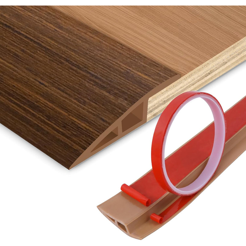 Bande de transition de plancher auto-adhésive en PVC - Bordure de porte de tapis à carrelage