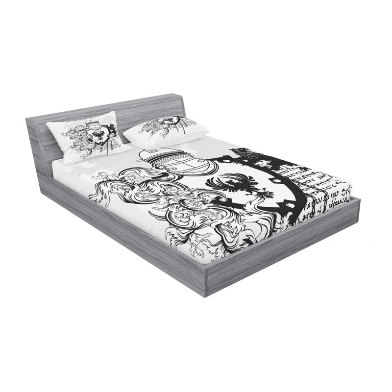 Microfiber Sheet Set, Full Sheet Set with Fitted Sheet