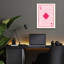  Art mural en verre «Ace Of Diamonds» par Yvette St. Amant, 12 po x 16 po