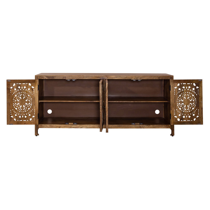 Hayse Solid Wood Accent Cabinet