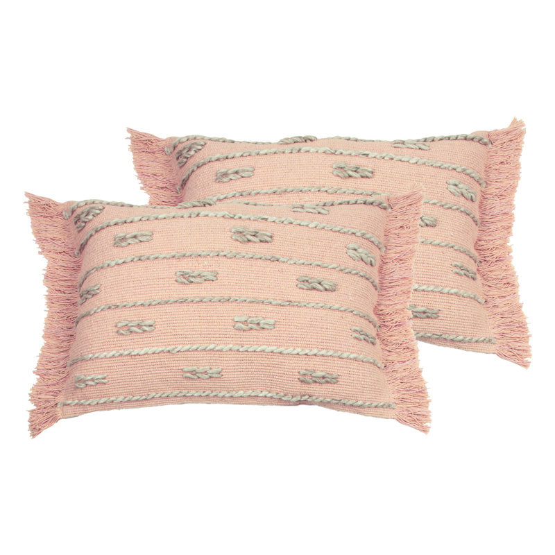 Striped Rectangular Lumbar Cushion