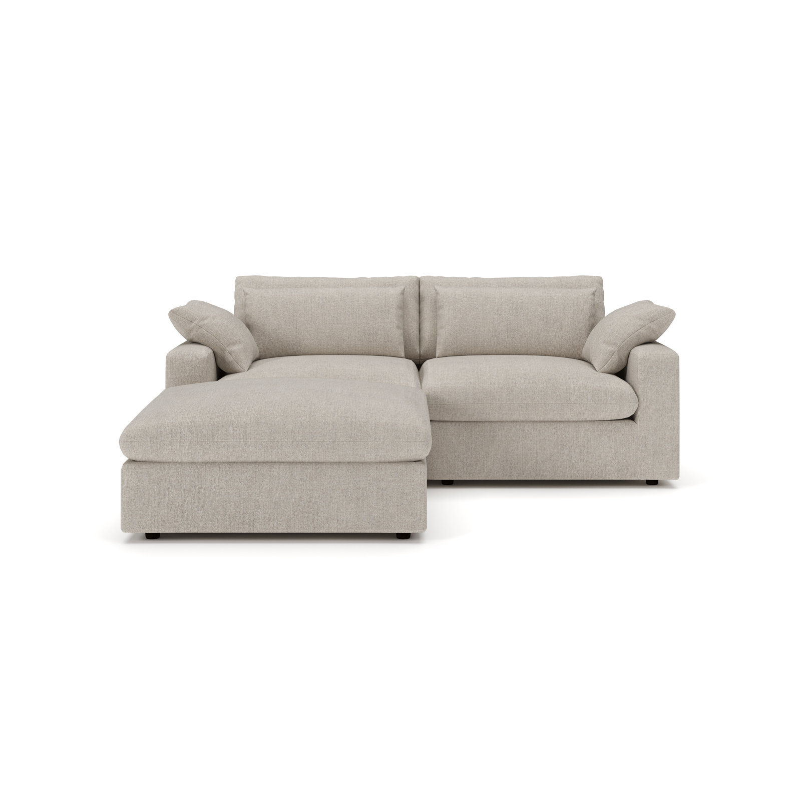 Remy Reversible Sectional, Monique Twine Textured Chenille