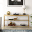 Alexis 135.3cm Glass Top Console Table-219221804-219343041