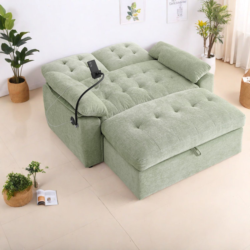Canapés ajustables avec repose-pieds avec rangement, fauteuil inclinable moderne en bois