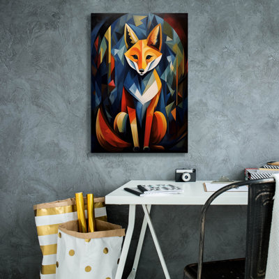 Epic Graffiti 'The Cubistic Fox' by Andreas Magnusson Canvas Wall Art