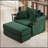 41.7" Modern Style Single Sofa Sofa Couch with Storage Space, A Movable Ottoman, Two USB Ports, Two Cup Holders, A Phone Holder for Living Room-891004164
