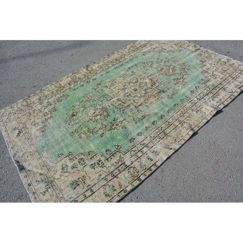 Grands tapis 5,2 x 8,1 pi, tapis de décoration intérieure, tapis turc, tapis beige, tapis rétro, tapis de cuisine