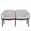 Causeuse d'extérieur en polypropylène Luna, structure noire-99776490-99776491