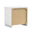 Table de chevet 2 blanc brillant - Solution de rangement pour chambre à coucher spacieuse Tiroirs doublés de feutre