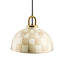 Mocha Check Dome Pendant Lamp-1602576156