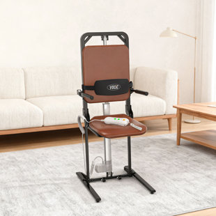 VOCIC Leather Stackable Folding Chair