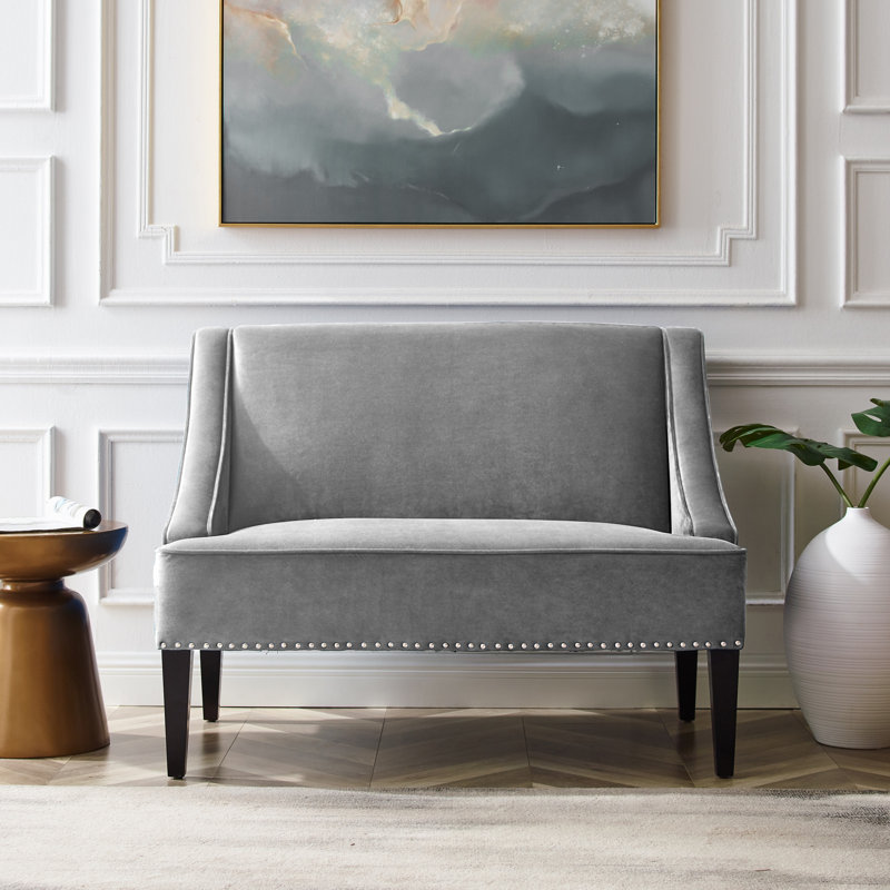 Banc Ellen, Velours gris
