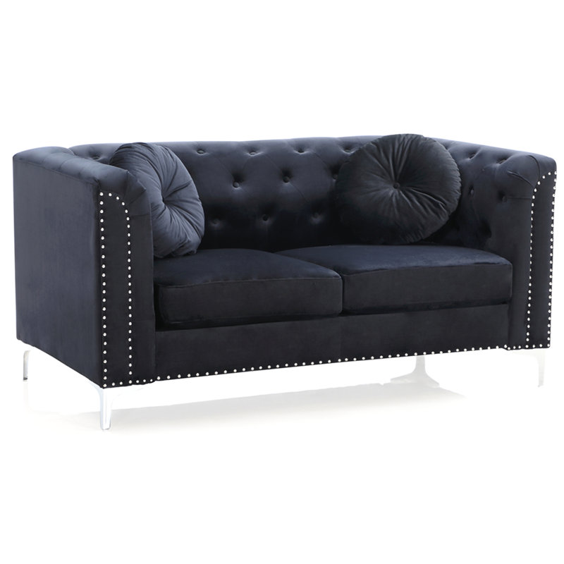 Causeuse Sleek, Noir