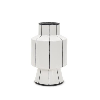 Vase de table en céramique 13 po