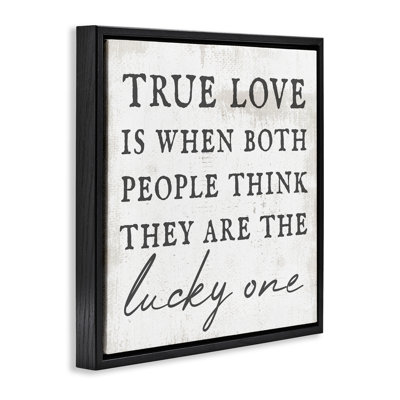 True Love, phrase romantique